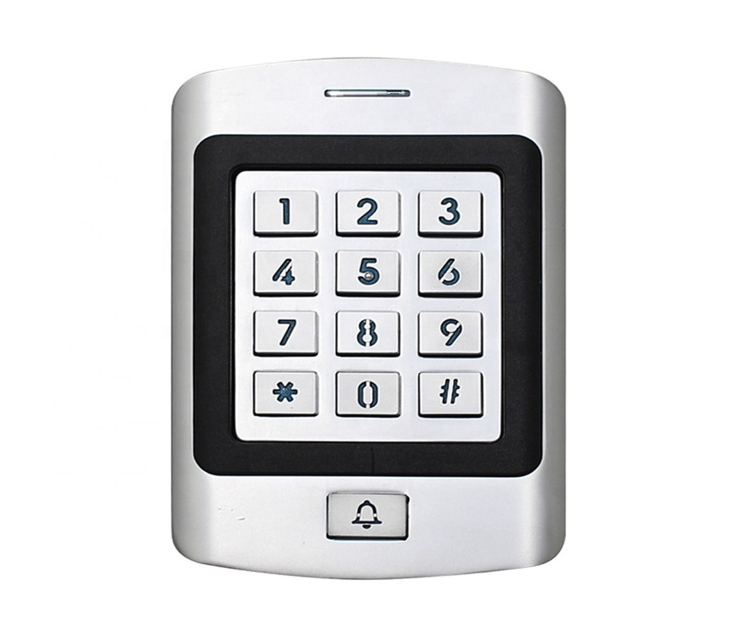 Kawalan Akses RFID Wiegand 26 Kod Pin Pad Kekunci RFID IP66 Kalis Air