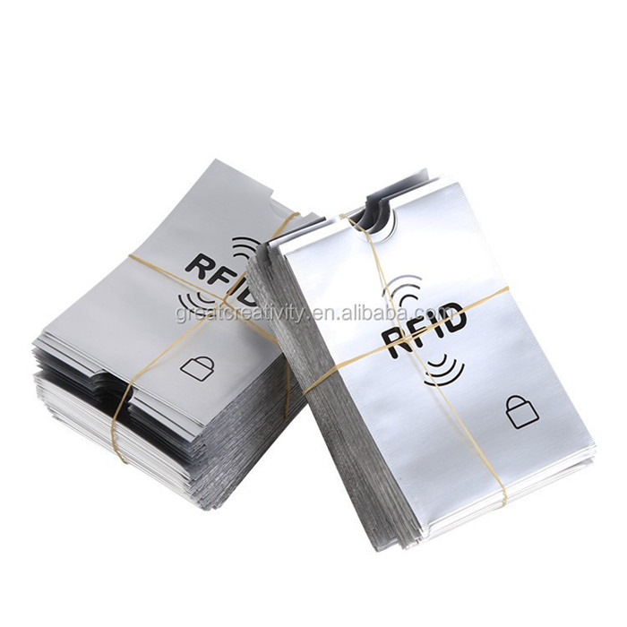 RFID Blocking Sleeve Πιστωτική κάρτα IC Metal Shielding Protector