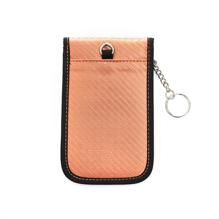 РФИД држач за клучеви за автомобил за маж, жена, платнена торбичка за блокирање на сигнали РФИД