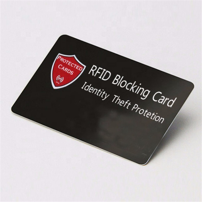 आरएफआईडी शिल्डिंग एन्टी स्क्यान एन्टी-चोरी आरएफआईडी ब्लकिङ कार्ड प्रोटेक्टर म्याग्नेटिक कार्ड