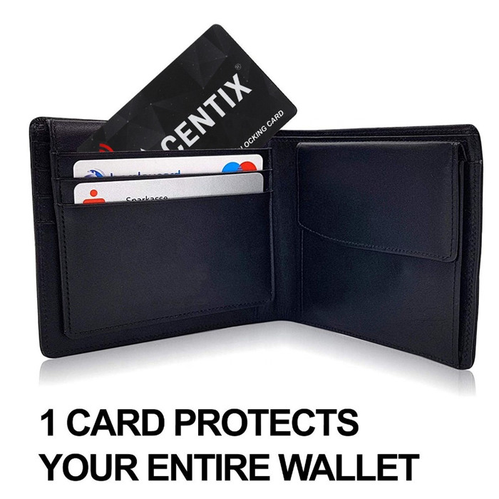 Signum Clausus Rfid Card Wallet Using 13.56mhz Data Praesidium RFID NFC Card Blocker