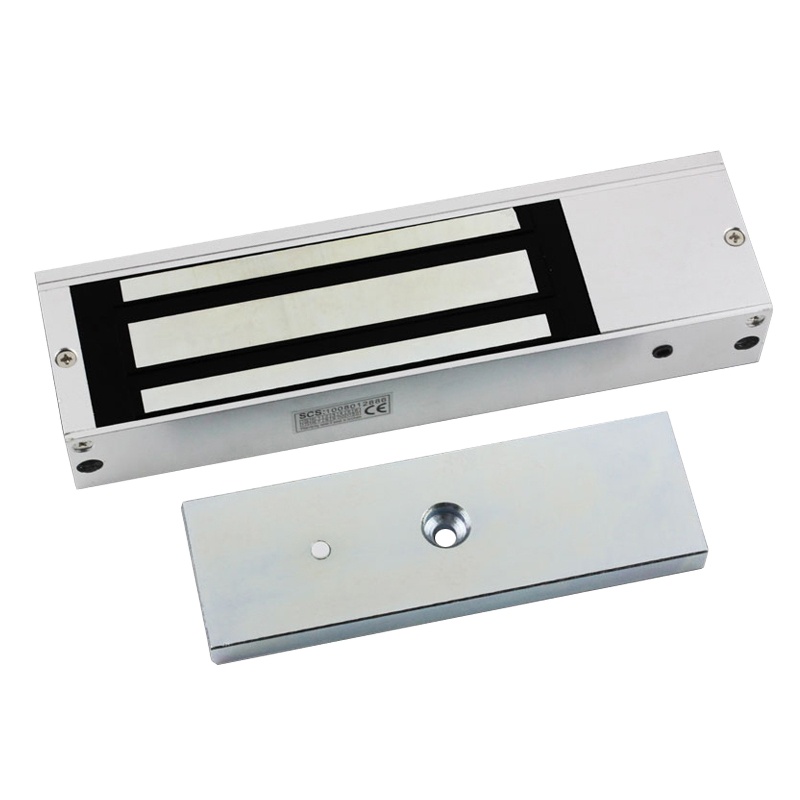 Single door 500KG Magnetic lock built in LED and door sensor and time delay for electro magnetic lock