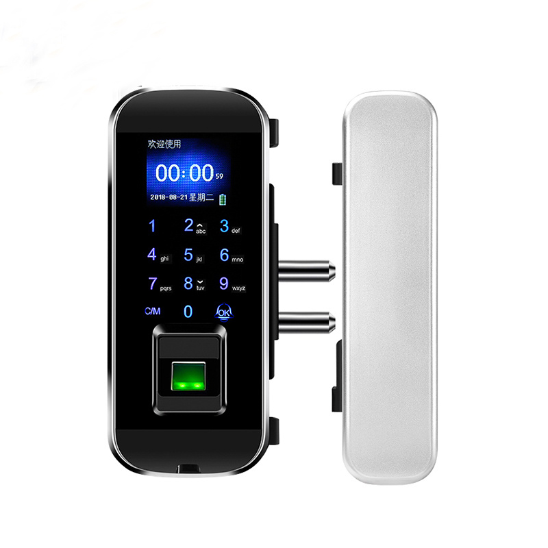 Smart Digital Glass Door Lock Keyless Entry Lock Remote Controller