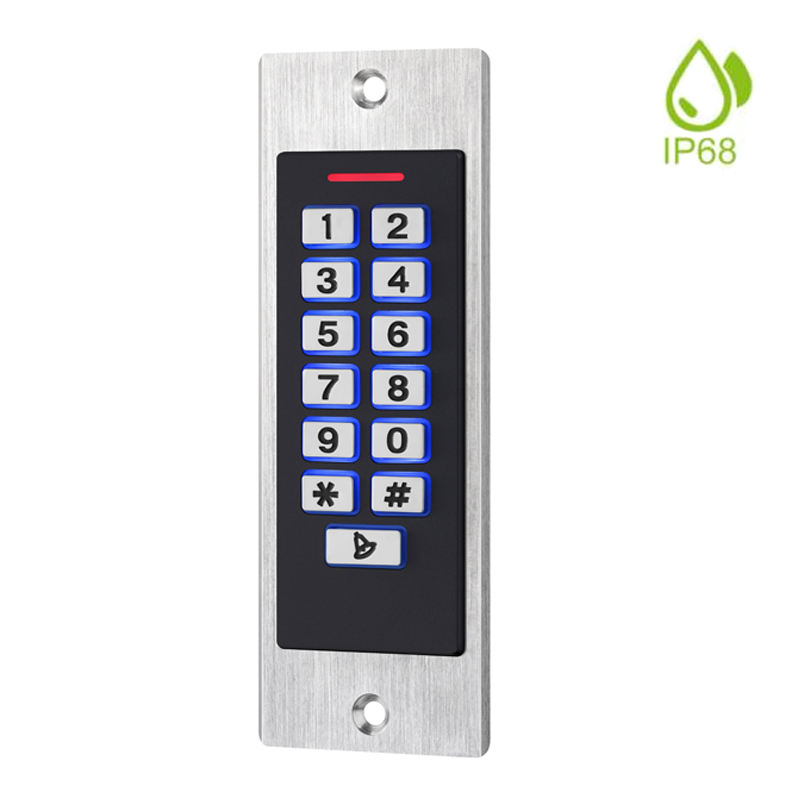 Smart home access control card metal keypad rfid