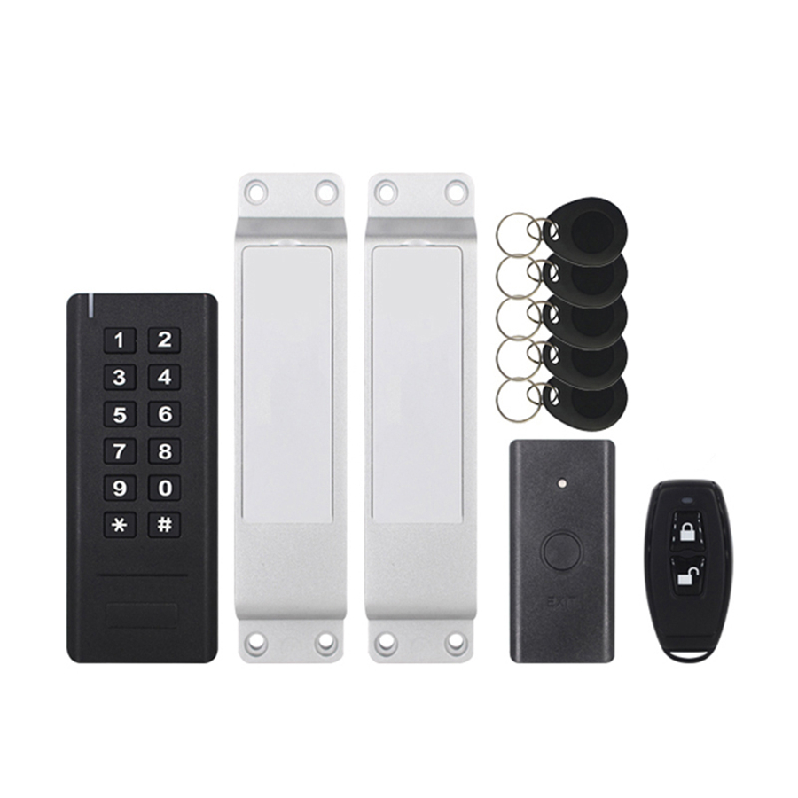 Smart Wireless Gate Lock uses Remote Control Keypad and Exit Button