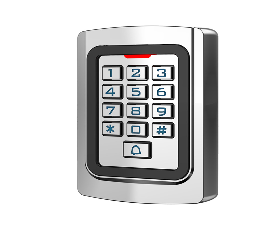 Standalone Wiegand 26 Vandtæt metaltastatur RFID-døradgangskontrol s