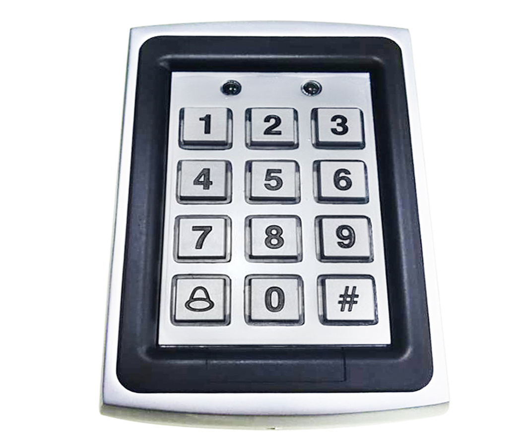 K7612 Pengawal Capaian Masuk Pintu Peranti Pembaca RFID Pembaca Logam 125KHZ Sistem Kawalan Capaian Kendiri Logam