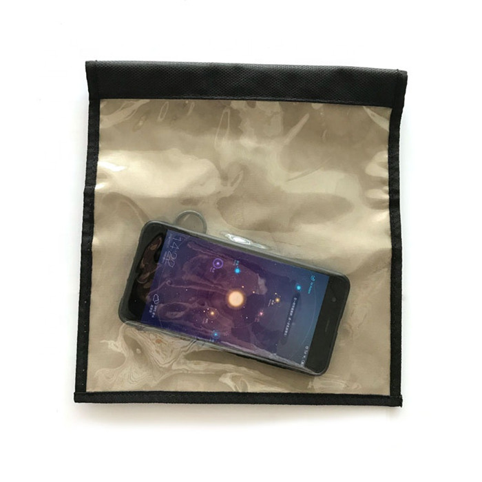 Transparent Window Quad-layer Faraday Construction Advanced Shielding Mobile Phone Car Key Case Bag