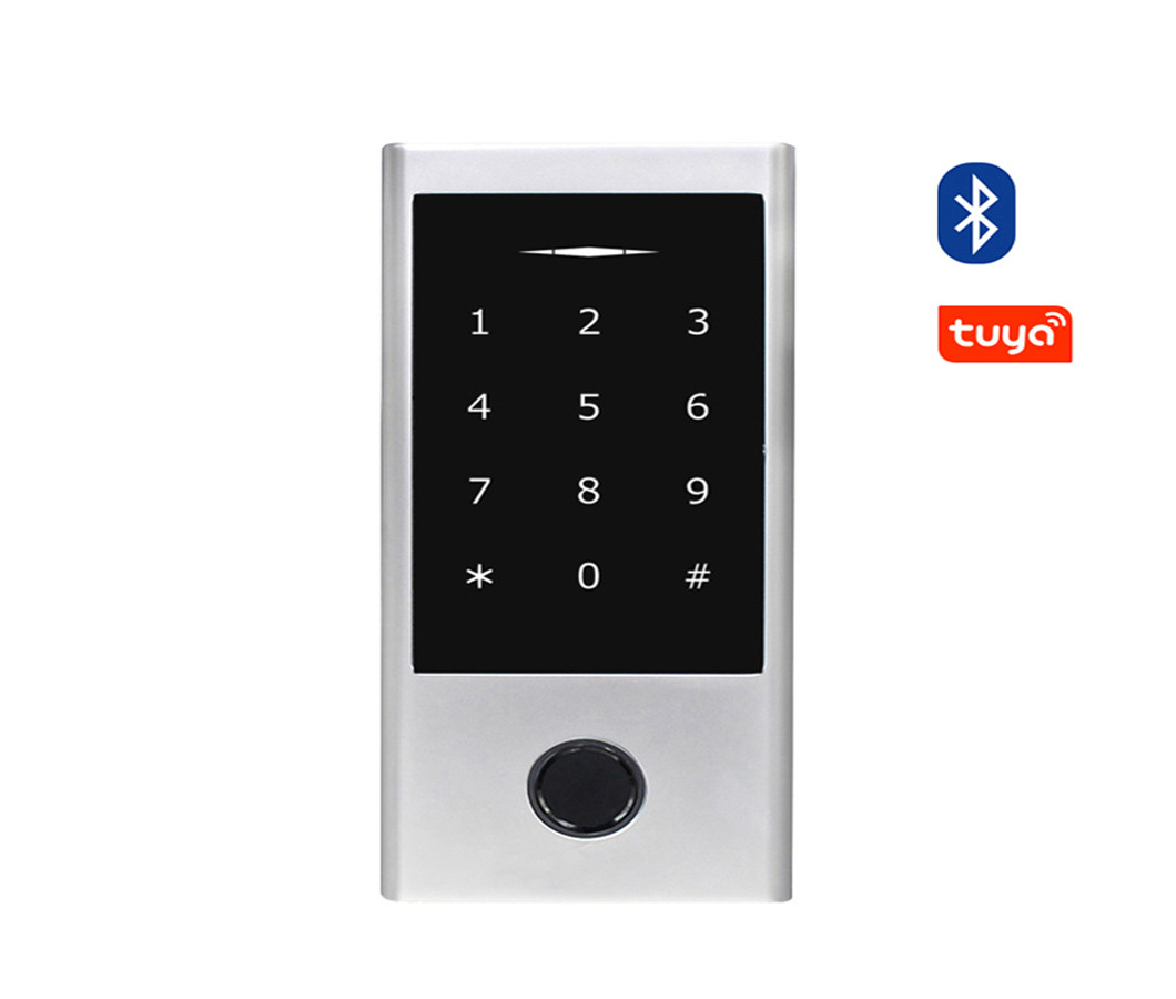 Tuya APP Smart Door Lock Biometrikoa Hatz-markaren Sarbide Kontrol Teklatua