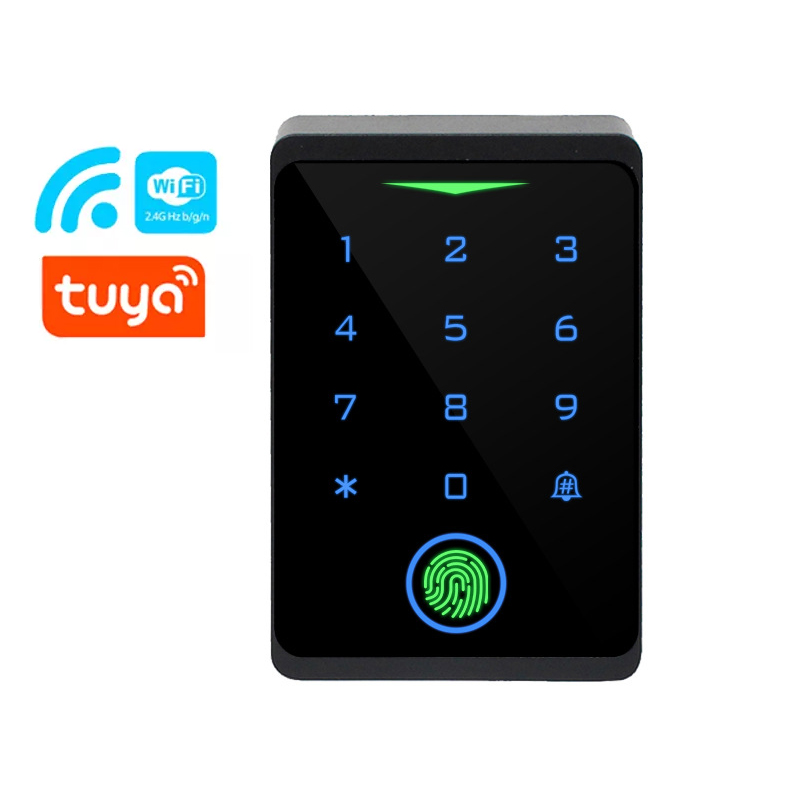 Tuya Smart RFID Keypad Door Entry Access Controller Biometric Fingerprint Access Control with Wiegand