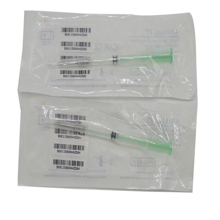पशु चिकित्सा उपकरण एनएफसी ग्लास एनिमल / पेट आईडी इम्प्लांटेबल कैप्सूल टैग