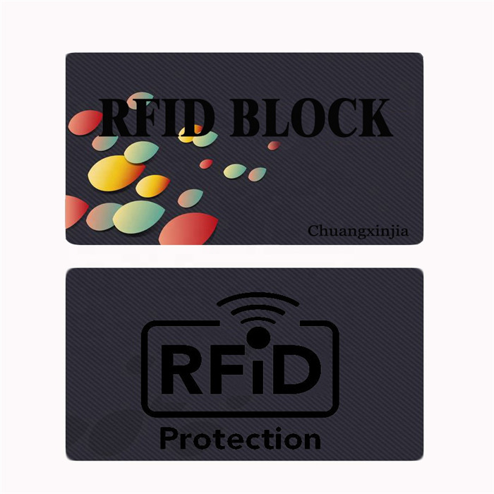 ウォレットRFIDNfcオフセット印刷シングルブロッキングシールドカードスキミングブロッカーカード