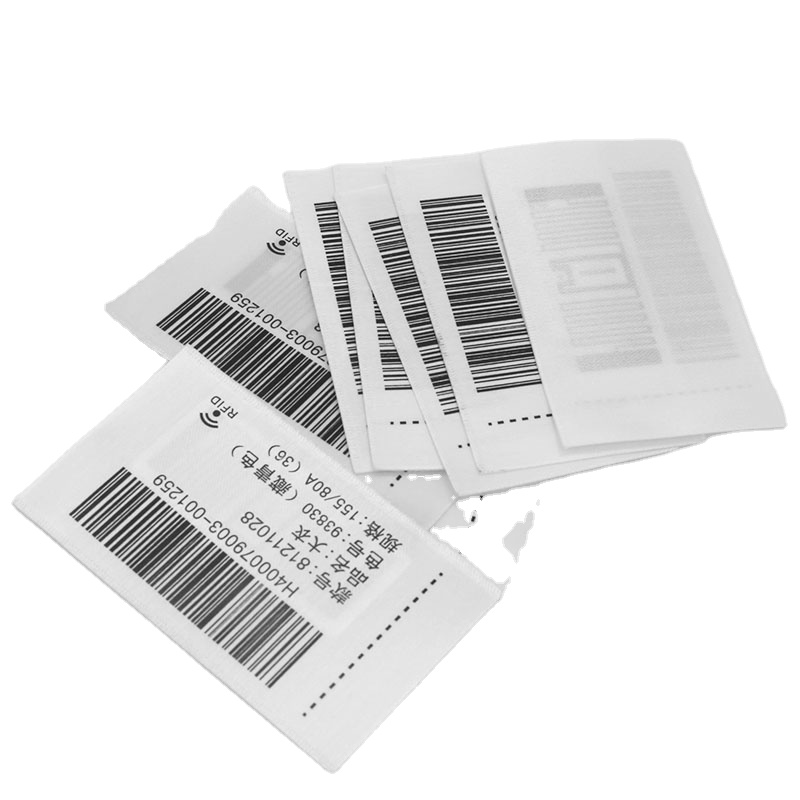 Washable UHF RFID garment tag textile care label rfid apparel tags for clothing