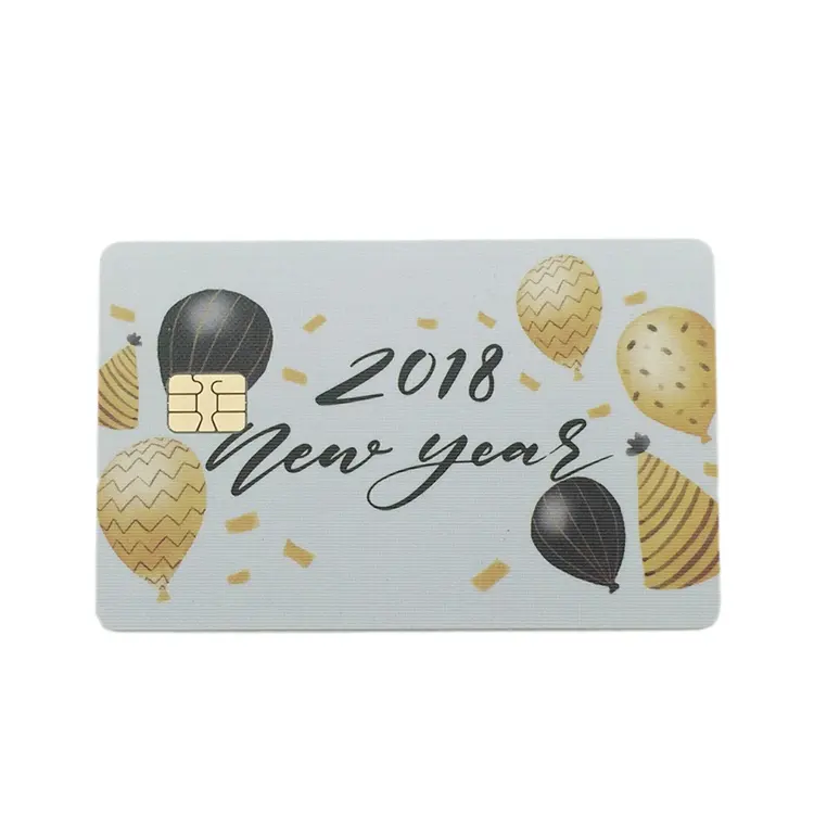 customized printing contact sle4442 smart IC chip card