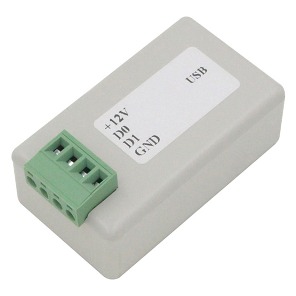 Wiegand 26/34 ເປັນຕົວປ່ຽນພອດ USB ສໍາລັບລະບົບການຄວບຄຸມການເຂົ້າເຖິງ ແລະລະບົບ RFID WG-USB