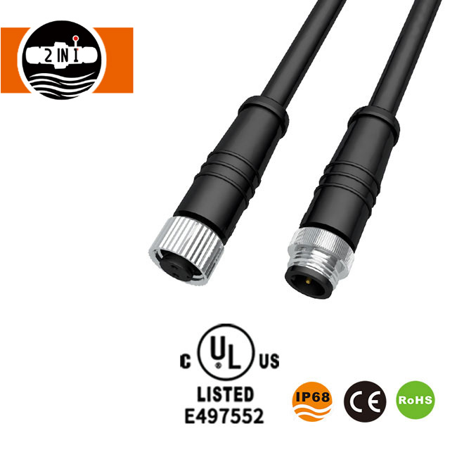 M12 Waterproof Electrical Cable Connector
