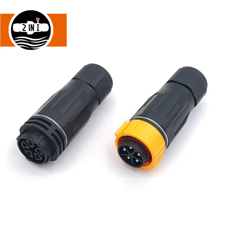 Waterproof IP67 2 Pin Male and Female Screw Connector