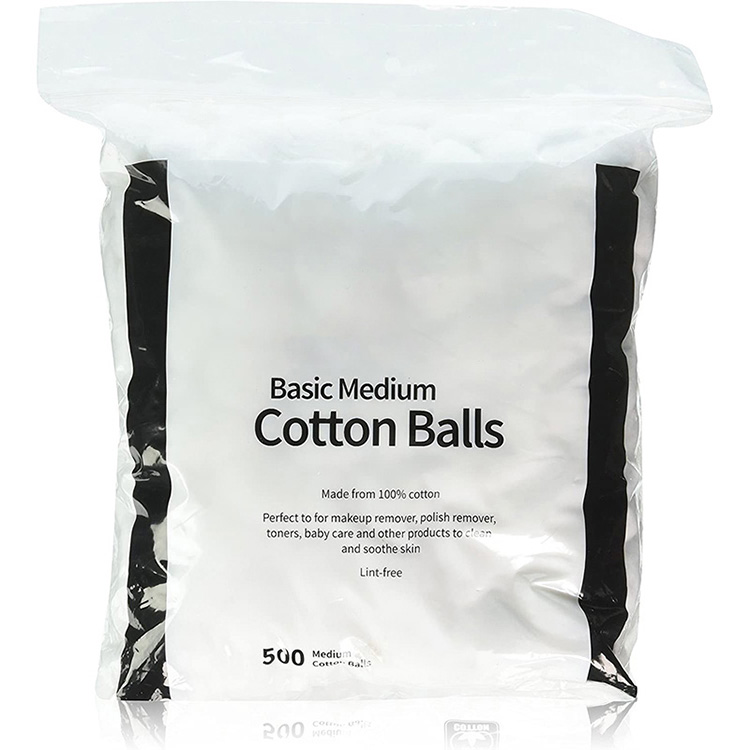 El algodón puro del 100% esteriliza la bola de algodón absorbente médica blanca de la bola de algodón del alcohol