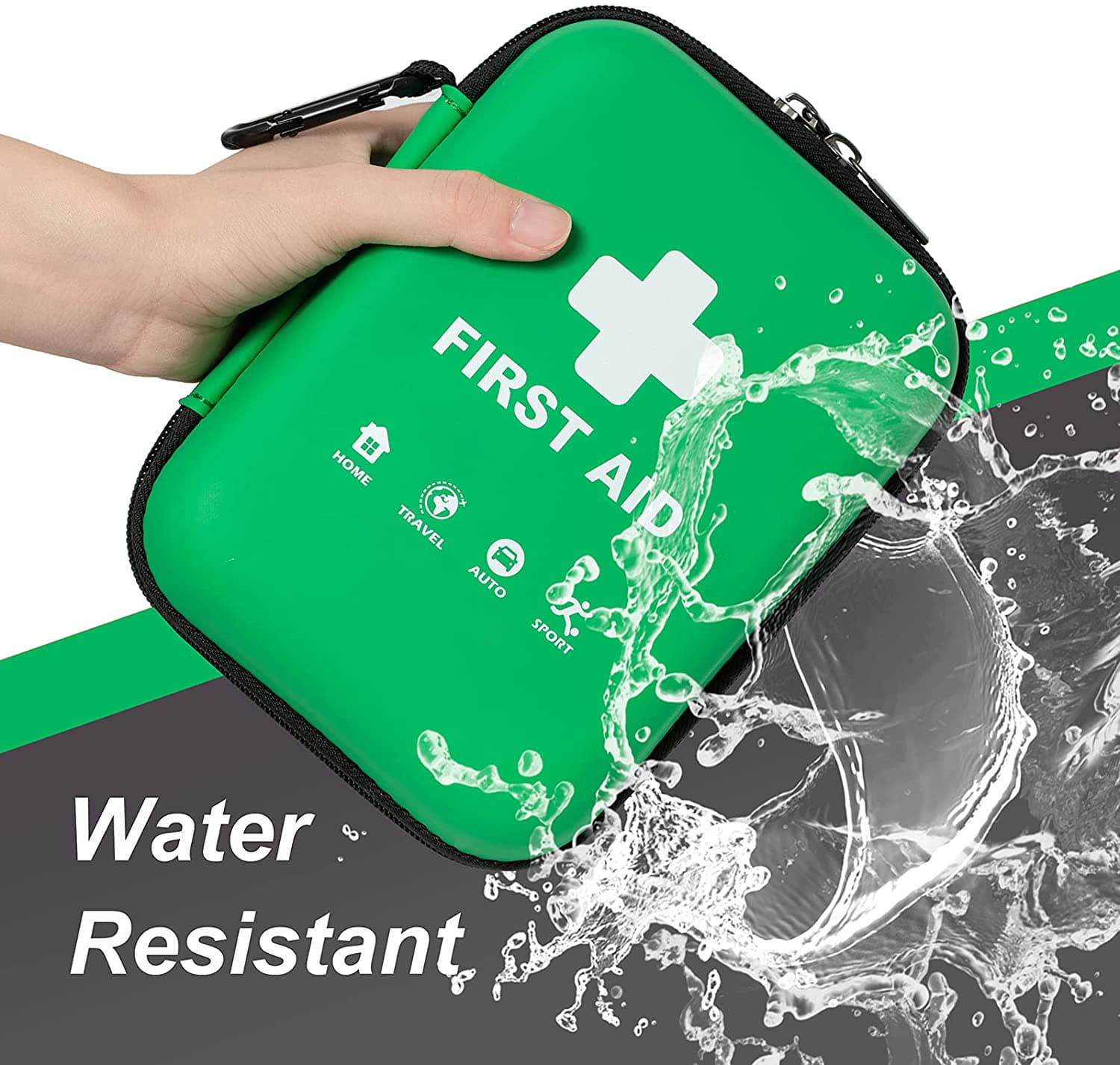 Green Hard EVA First Aid Kit - 3