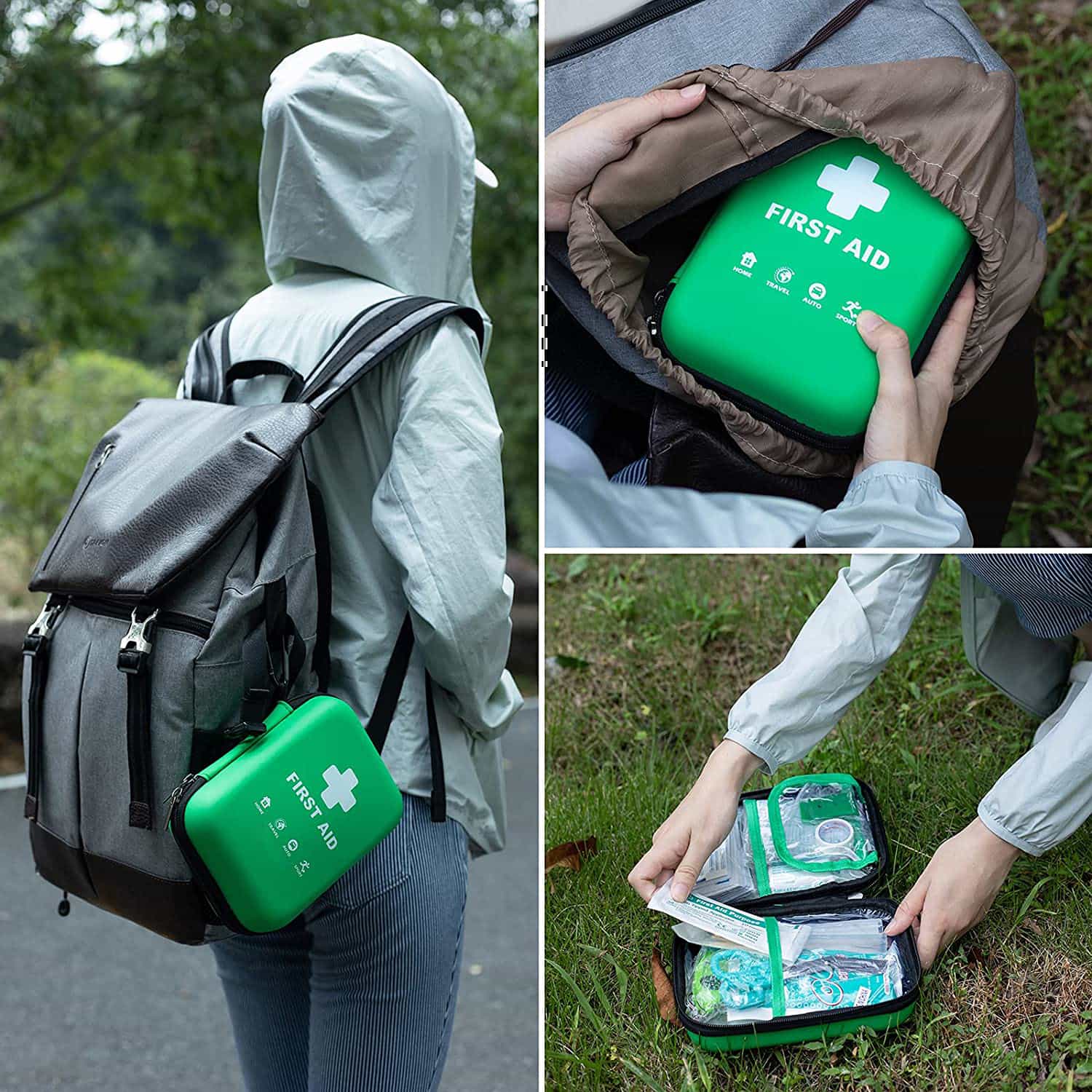 Green Hard EVA First Aid Kit - 5