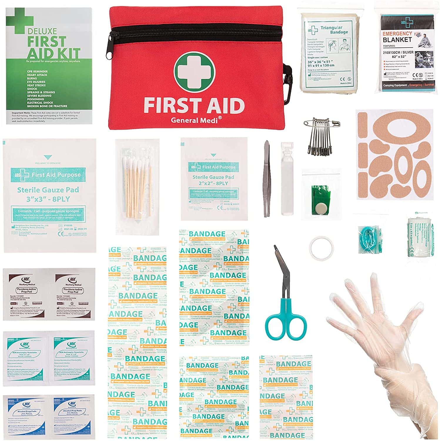 Red Mini First Aid Kit - 0