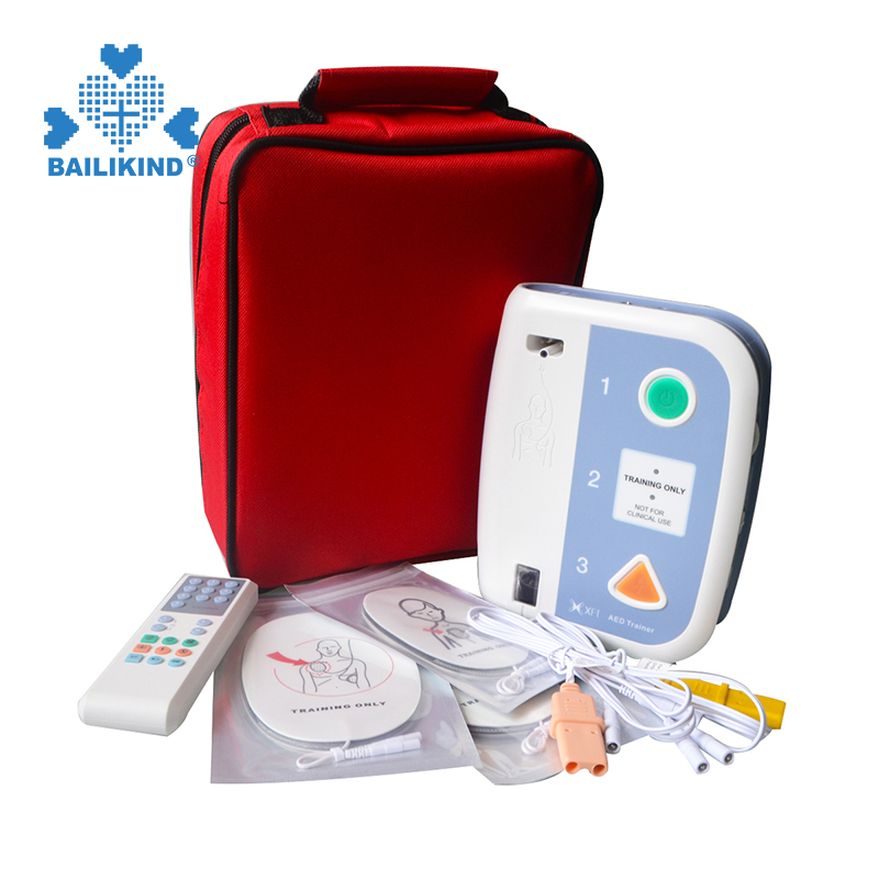 نحوه استفاده از AED Trainer Automated External Defibrillator Teaching آموزش کمک های اولیه برای ابزارهای آموزشی دوزبانه مدرسه CPR