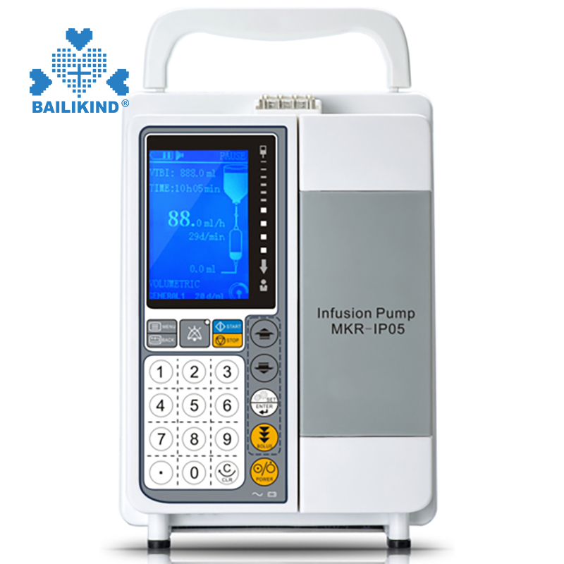 How to use the portable LED screen chemotherapy medical syringe infusion pump for hospital