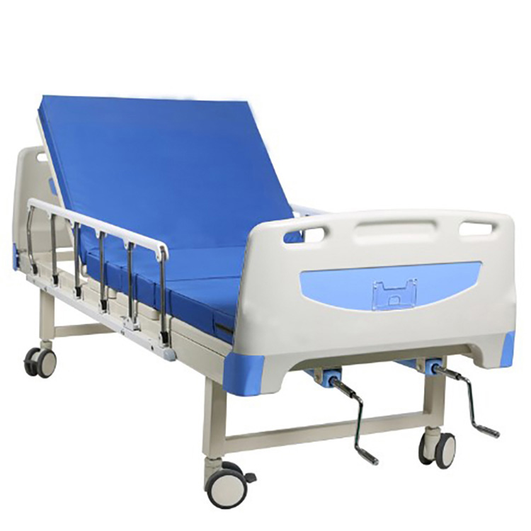 ABS Head Board Manual Two Crank Hospital Bed for Clinc and Hospital - 1 