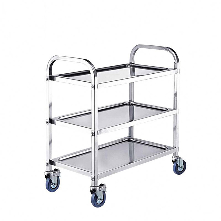 3 Tier Kitchen Dining Hall Food Service Utility Cart - 0 