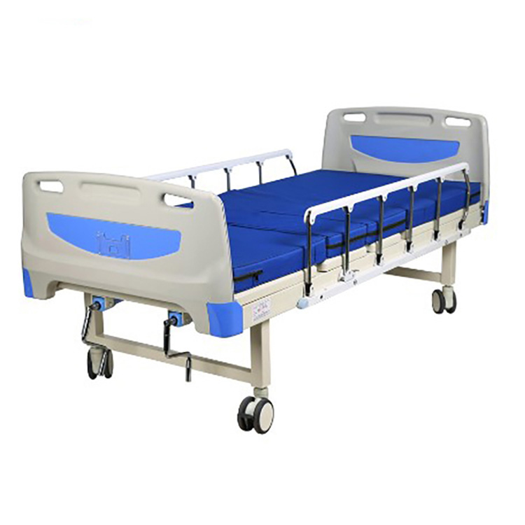 ABS Head Board Manual Two Crank Hospital Bed for Clinc and Hospital - 3 