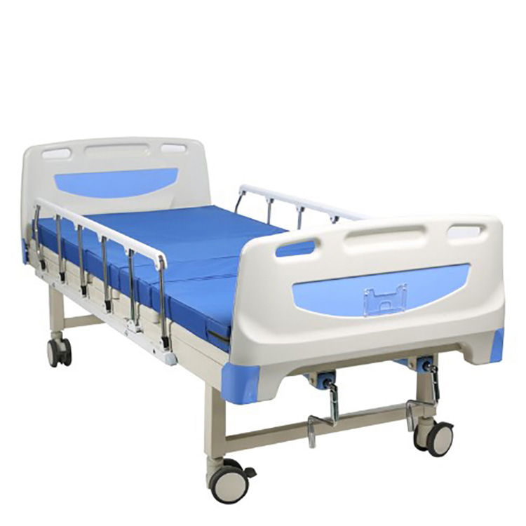 ABS hlavná doska manuálna dvojkľuková nemocničná posteľ pre kliniku a nemocnicu