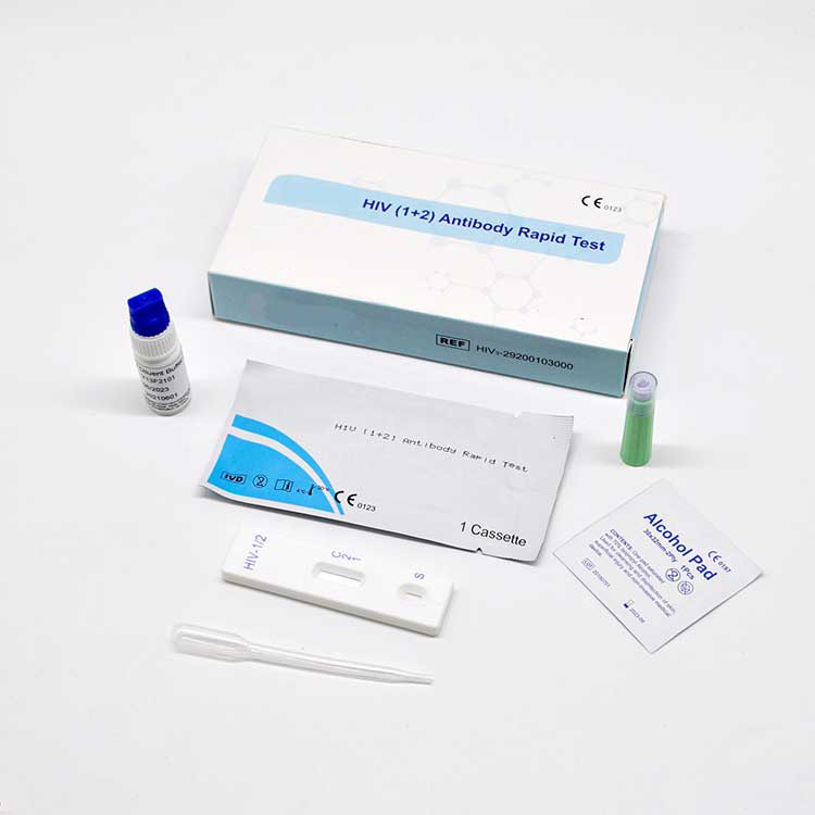 Ce0123 Disetujui Blood 1+2 Home Use Hiv Aids Self Test Strip Kit - 1