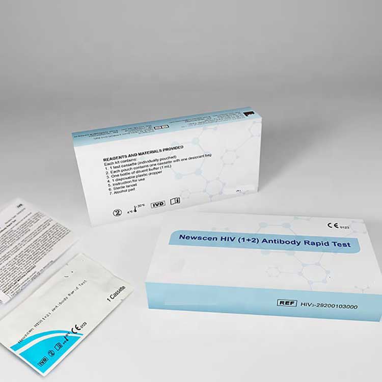 Ce0123 Disetujui Blood 1+2 Home Use Hiv Aids Self Test Strip Kit - 2