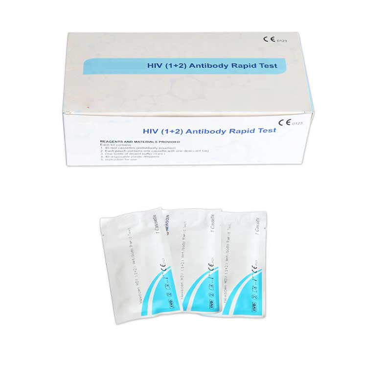 Ce0123 Disetujui Blood 1+2 Home Use Hiv Aids Self Test Strip Kit - 3 