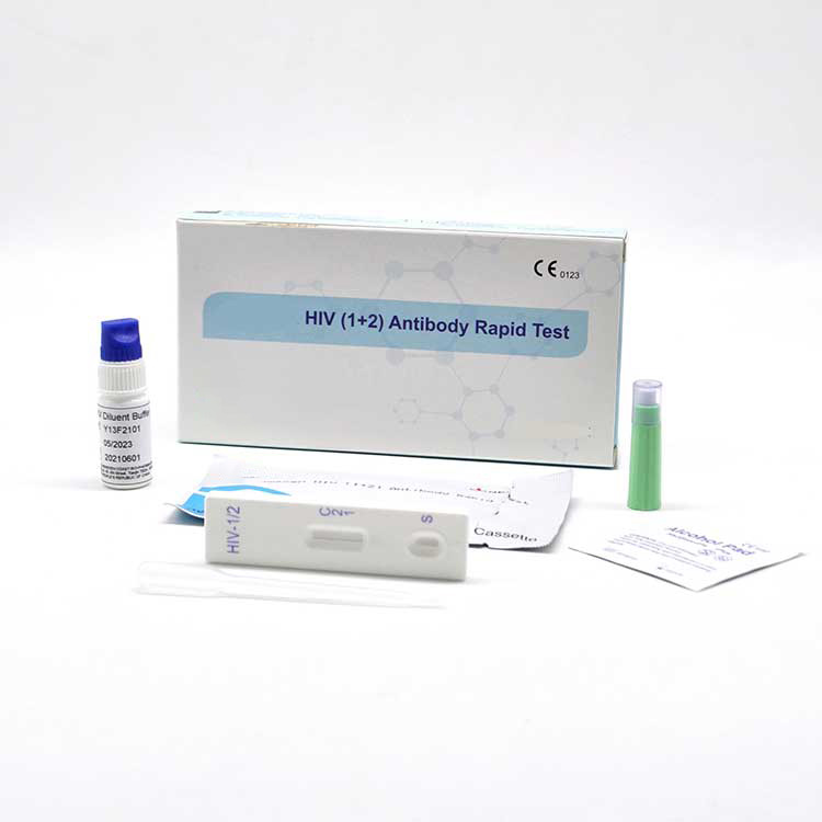 Ce0123 Aprobado Blood 1 + 2 Kits de tiras de prueba para el VIH para uso en el hogar
