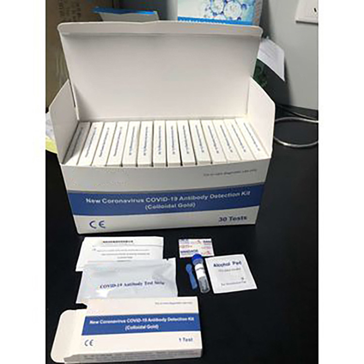 Covid-2019 Kit de anticuerpos de oro coloidal Igm Igg Kit de prueba rápida de antígenos - 6