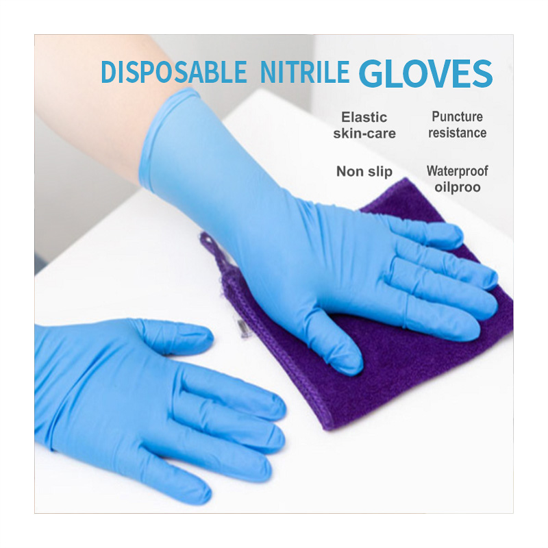 Disposable Blend Synthetic Examination Gloves Nitrile - 4