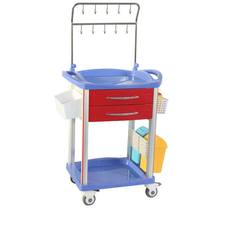 Akọkọ-iranlowo ABS Medicine Ifijiṣẹ Trolley