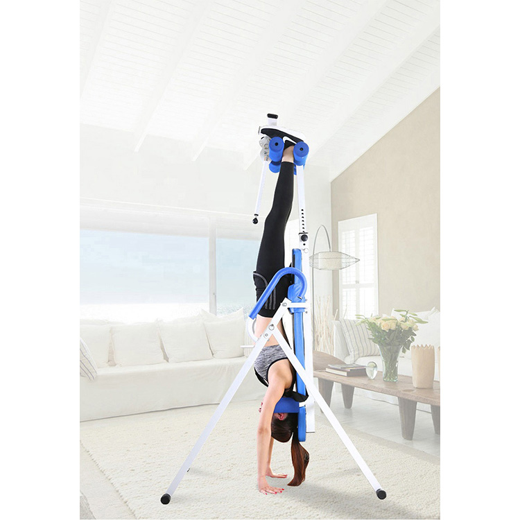 Fitness Foldable Back Gravity Therapy Inversion Table Handstand Machine - 3