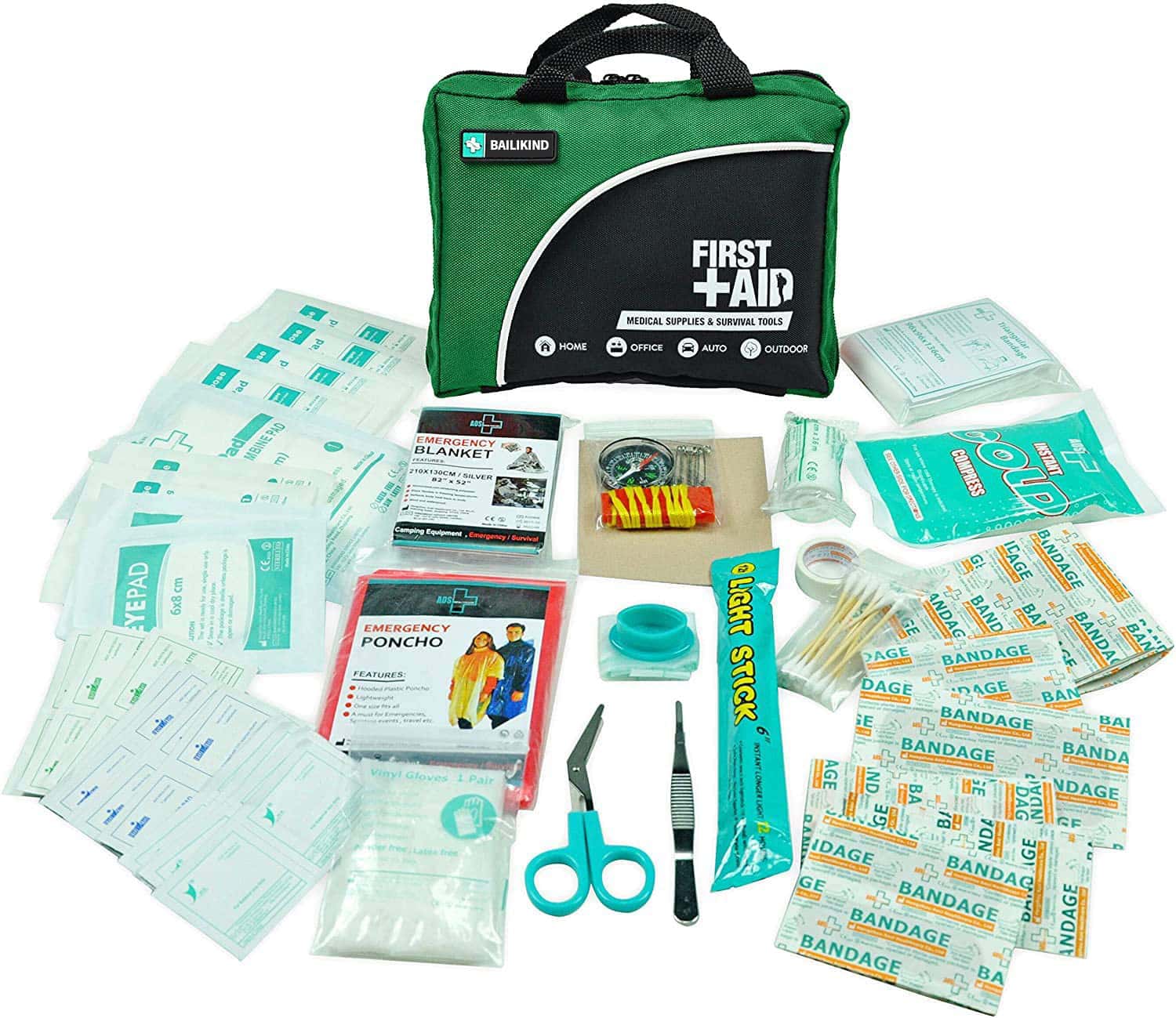 Green First Aid Hand Luggage Bag - 1 