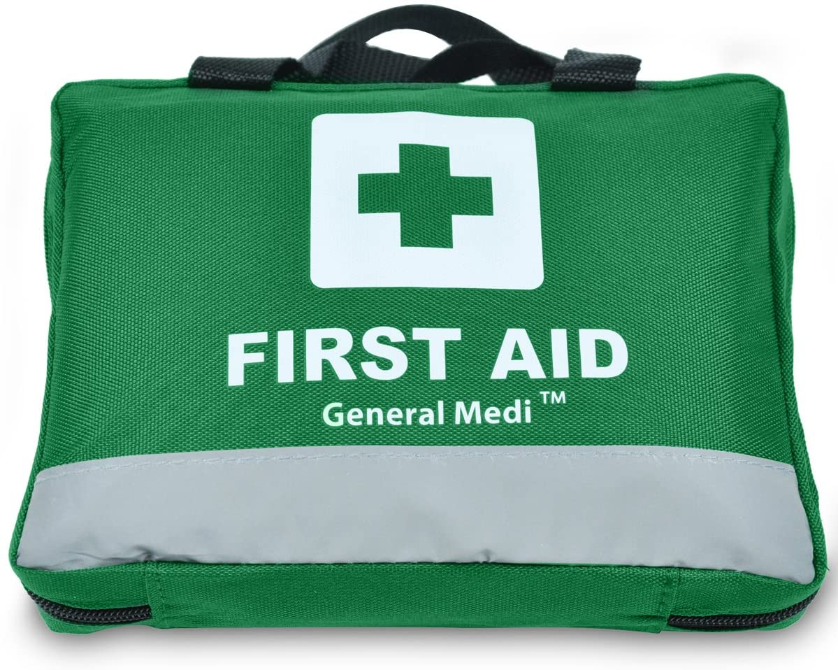 Green Polyester First Aid Bag - 6 