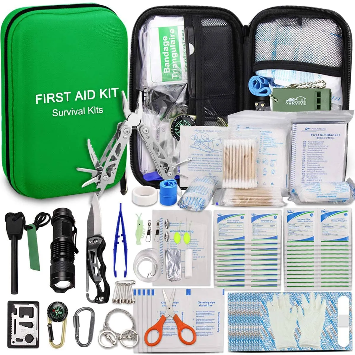 Green Hard EVA First Aid Lille etui til hjemmet