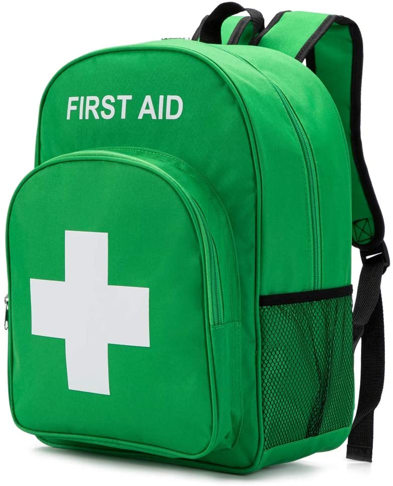 Green Nylon First Aid Backpack Bag