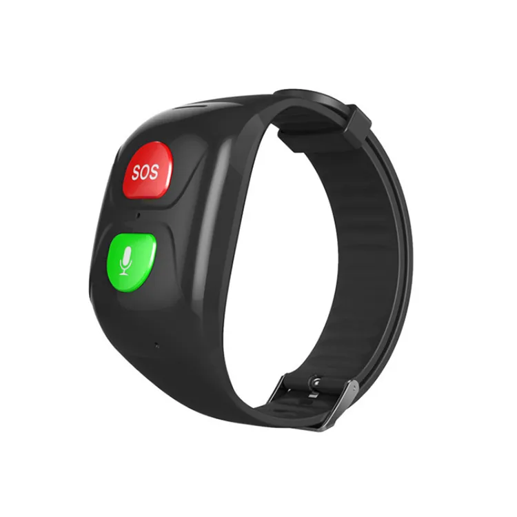 GSM GPRS Elderly SOS One Key Help Panic Button Emergency Alarm GPS Real-time Tracking Heart Rate Blood Pressure Monitor