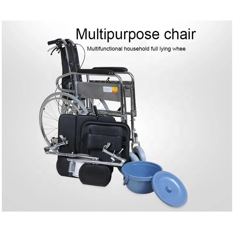 Handicapped Fixed Commode Wheelchair - 4