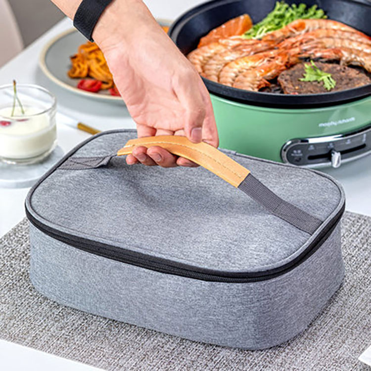 Ice Pack Cooler Bag Pengiriman Makanan Tas Makan Siang Terisolasi untuk Piknik Kerja - 16