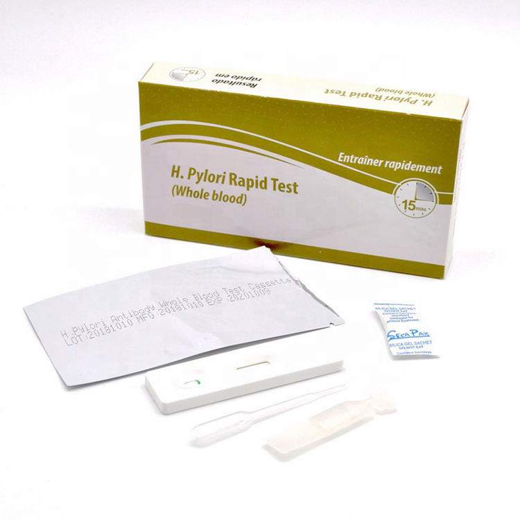 Cassete de kits de teste rápido de H.pylori médico