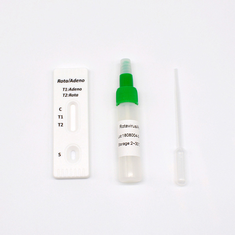 One Step Diagnostic Rotavirus Adenovirus (feces) Combo Rapid Test Cassettes - 4 