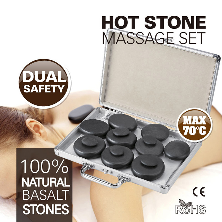 Kit de calentador de piedras de masaje portátil - 1 