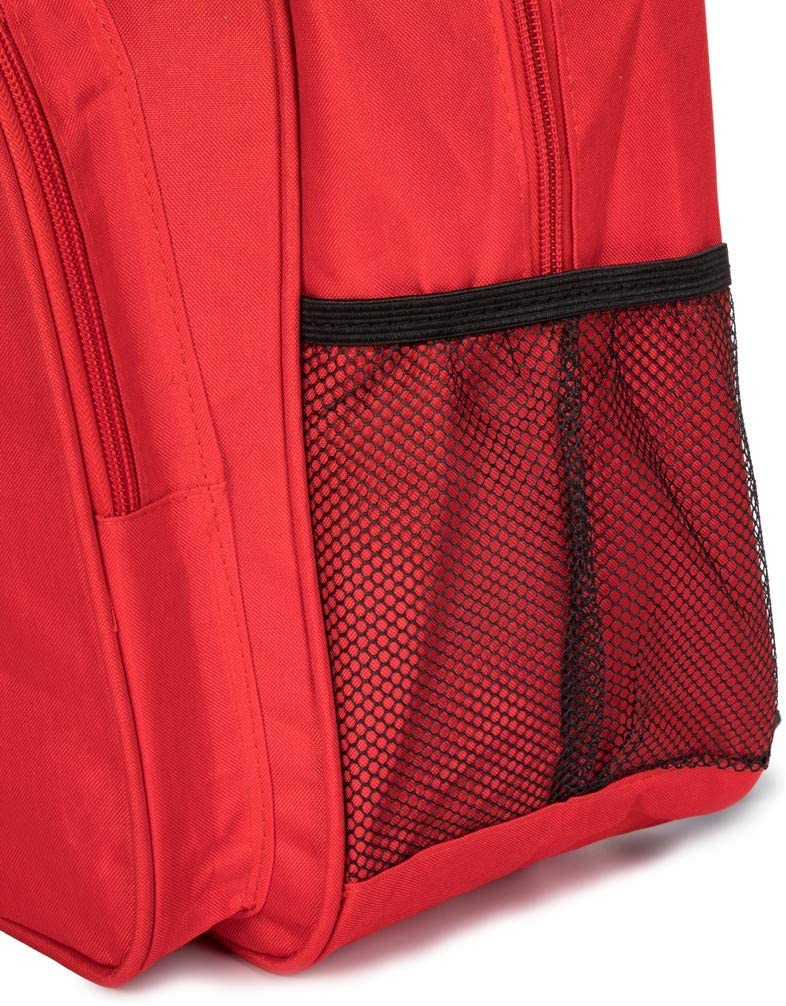 Red Nylon Medical First Aid Backpack Bag - 5